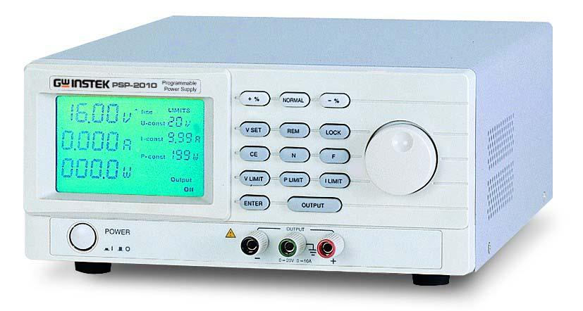 Instek Programmable Switching Power Supply, 0-20V, 0-10A Sale