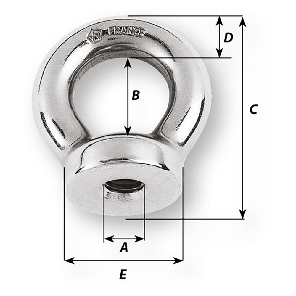 Wichard 10mm Eye Nut – Thread M12 x 175mm [06356] Online