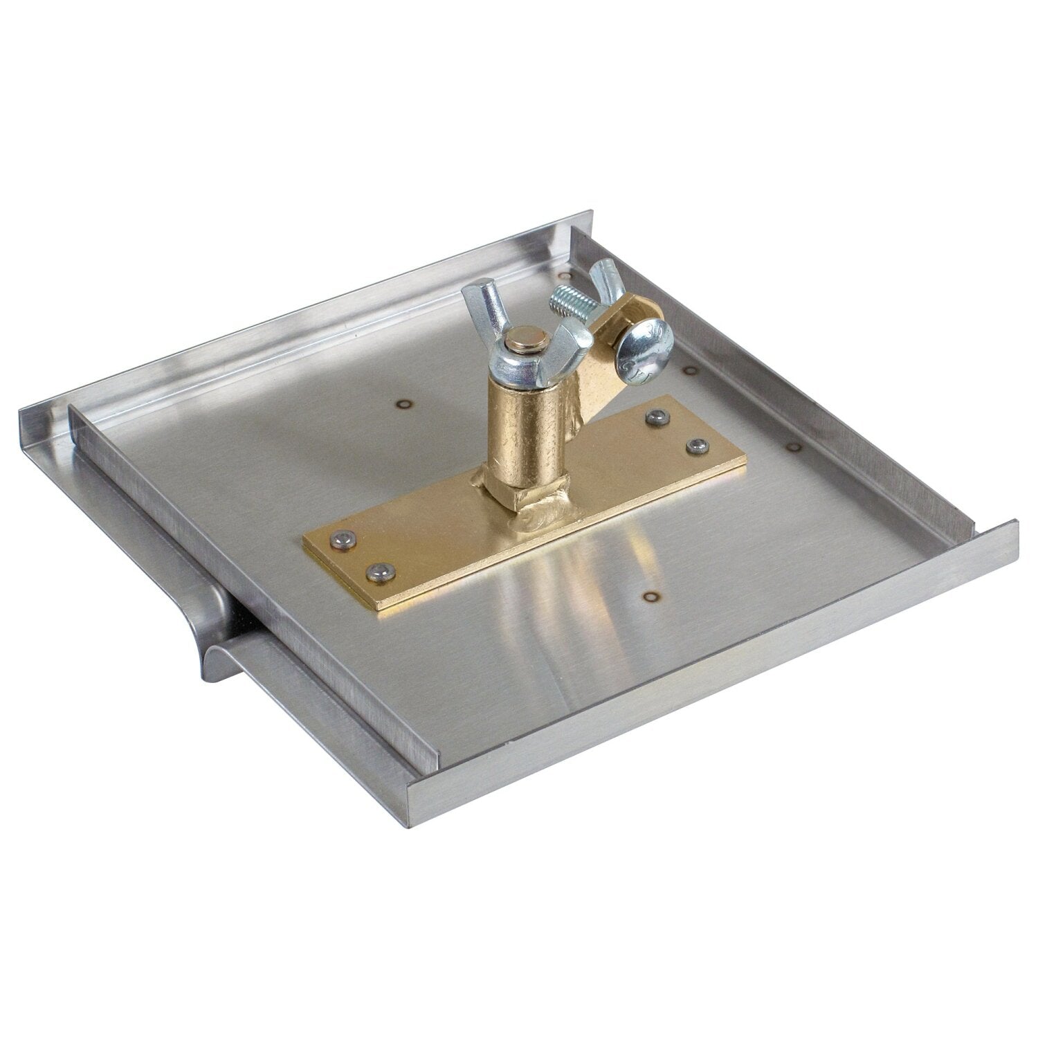 Kraft Tool CC3412-01 6″ x 6″ 1/2″R 3/4″D Western Style Walking Groover with Swivel Bracket Supply