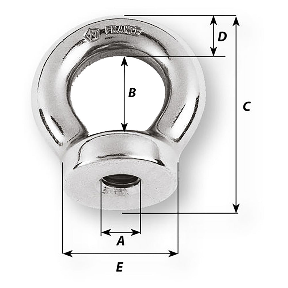 Wichard 3/8 Eye Nut – 13/16″ Diameter [06351] Online Sale