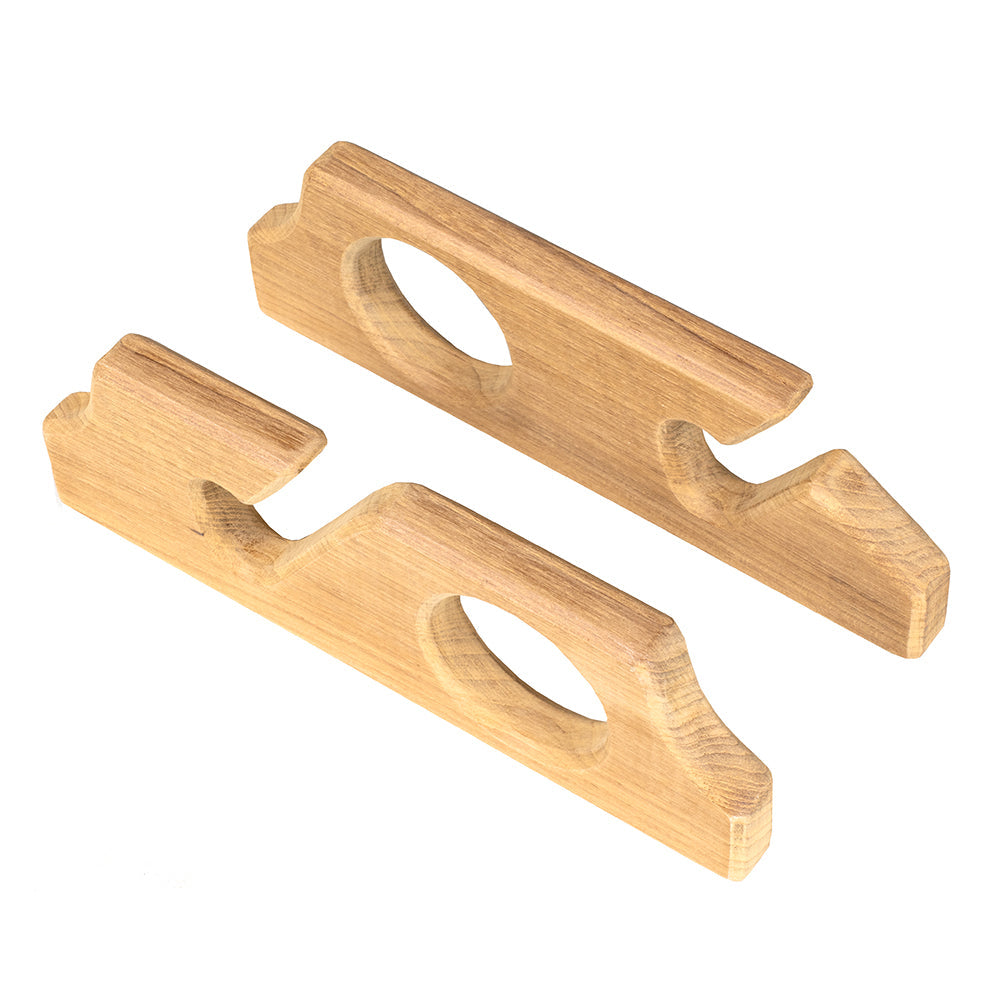 Whitecap Teak Two-Rod Storage Rack – Pair [60610] Hot on Sale