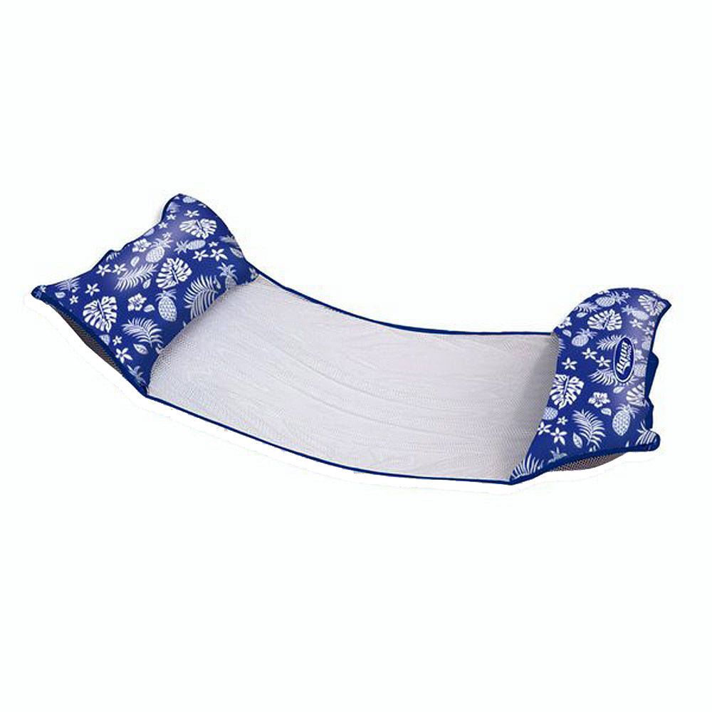 Aqua Leisure 4-In-1 Monterey Hammock Supreme XL 53″ x 31.5″ – Hibiscus Pineapple Royal Blue [APL18904S2] Online Hot Sale