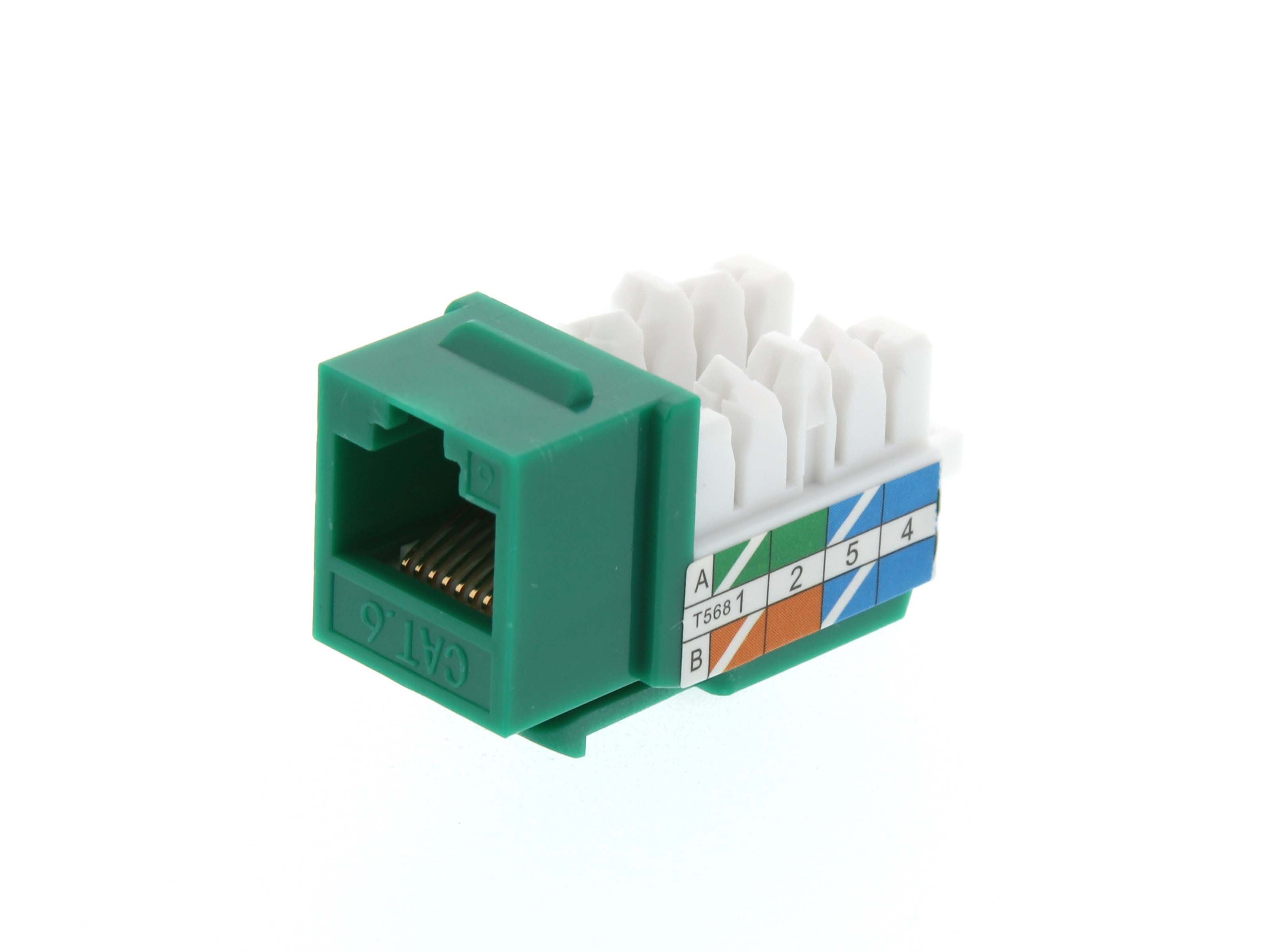 Keystone Jacks CAT 5E Green Hot on Sale