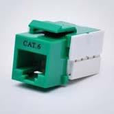 Keystone Jacks CAT 6  Green Online now