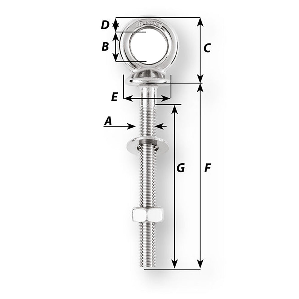 Wichard Eye Bolt – Diameter 5/32″ – Length 4″ [06493] Online Hot Sale