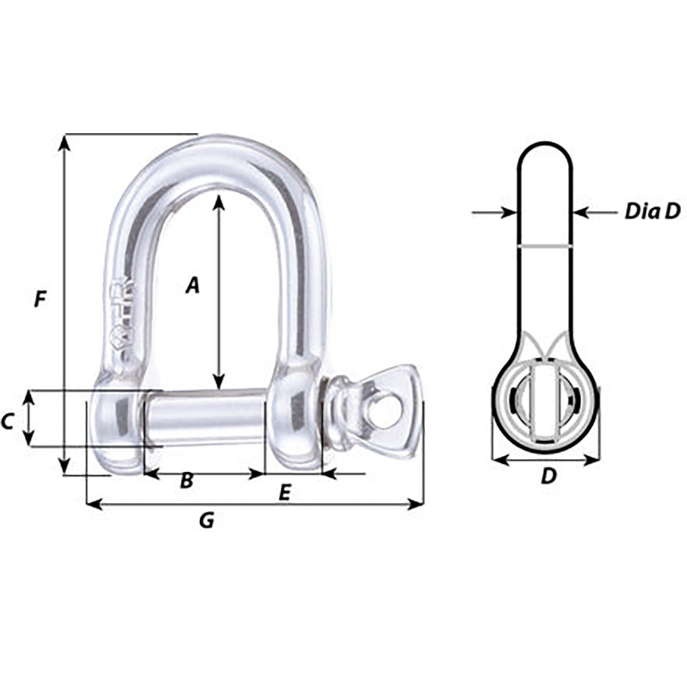 Wichard HR D Shackle – Diameter 15/64″ [11204] Discount