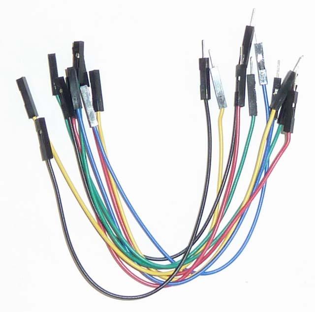Jumper Wire Kit 10 pcs, Male/Female, 5 Colors, 6″ Long Online Sale