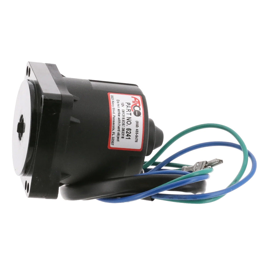 ARCO Marine Replacement Johnson/Evinrude Tilt Trim Motor – 2-Wire, 4 Bolt, Flat Blade Shaft [6241] Supply