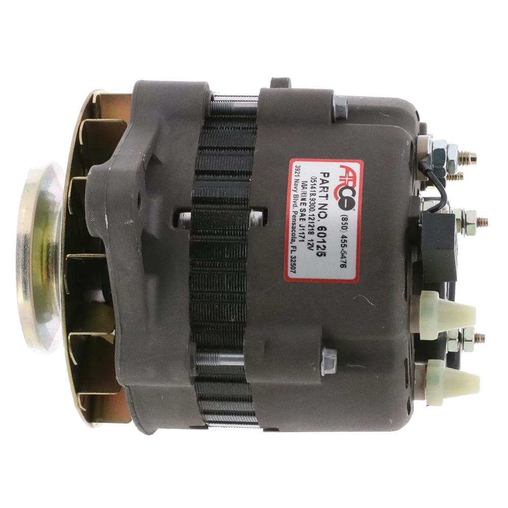 ARCO Marine Premium Replacement Inboard Alternator w/Single Groove Pulley – 12V 55A [60125] Supply