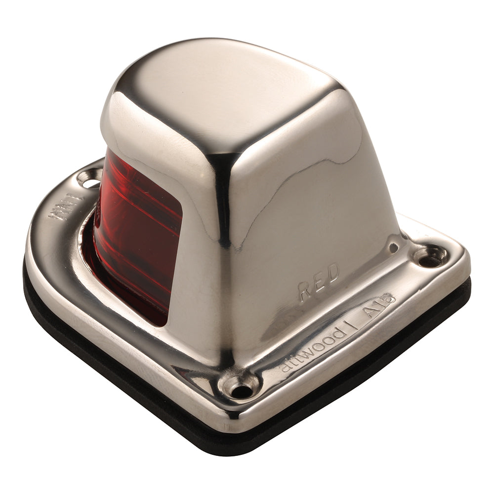 Attwood 1-Mile Deck Mount, Red Sidelight – 12V – Stainless Steel Housing [66319R7] Discount