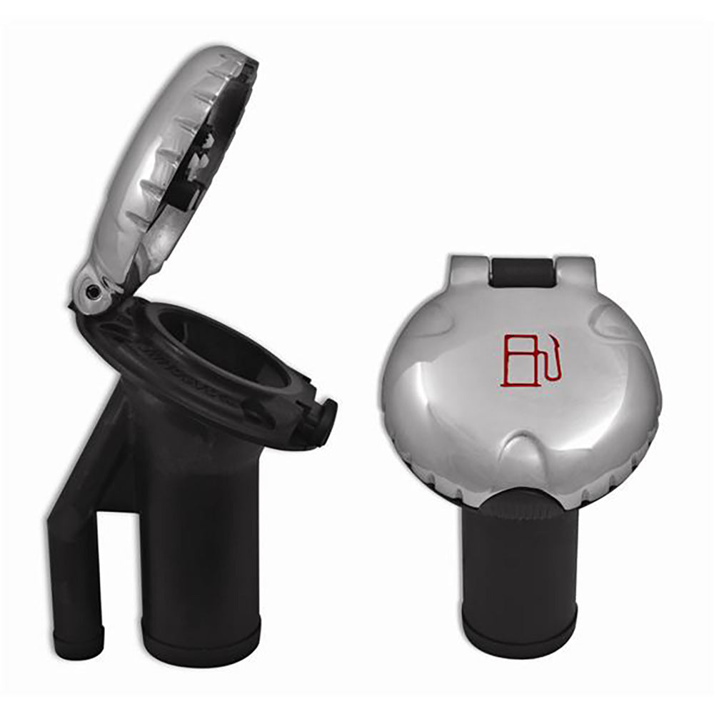 Attwood Deck Fill f/Pressure Relief Systems – Angled Body  Scalloped Stainless Steel Cap [99DFPVAS1S] Online now
