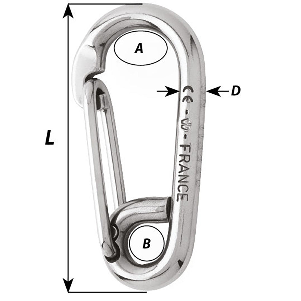 Wichard Symmetric Carbin Hook – 120mm Length – 15/32″ [02317] Online