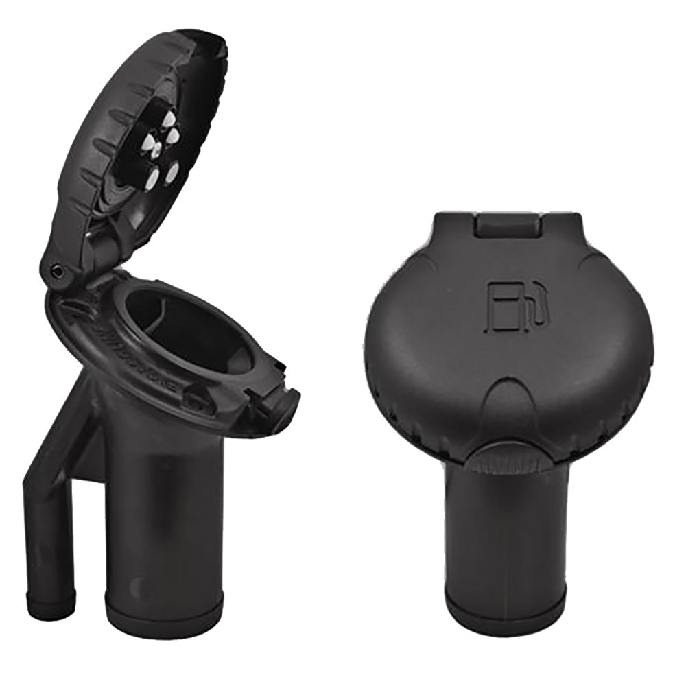 Attwood Deck Fill f/Pressure Relief Systems – Angled Body  Scalloped Black Plastic Cap [99DFPVAB1S] Discount