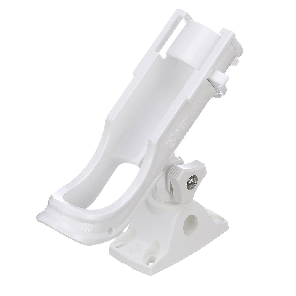 Attwood Heavy-Duty Adjustable Rod Holder w/Combo Mount – White [5009W4] Fashion