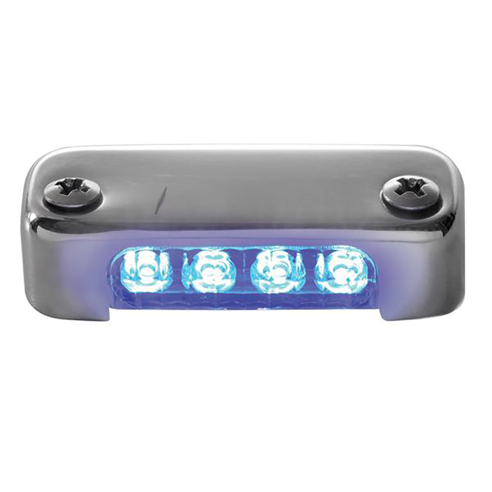 Attwood Blue LED Micro Light w/Stainless Steel Bezel  Vertical Mount [6350B7] Discount