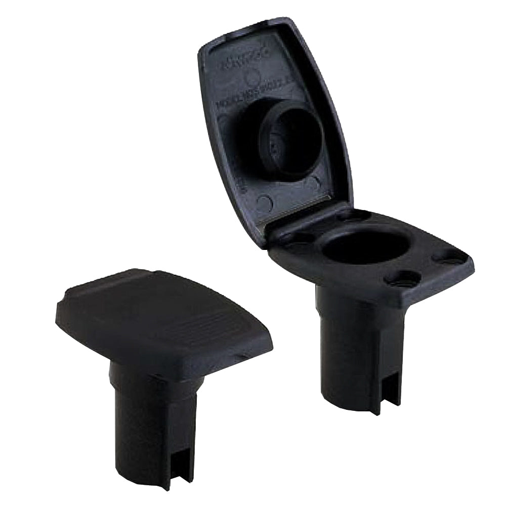 Attwood Oval 2-Pin Base f/Angled Pole – Black [91022-7] Online Sale