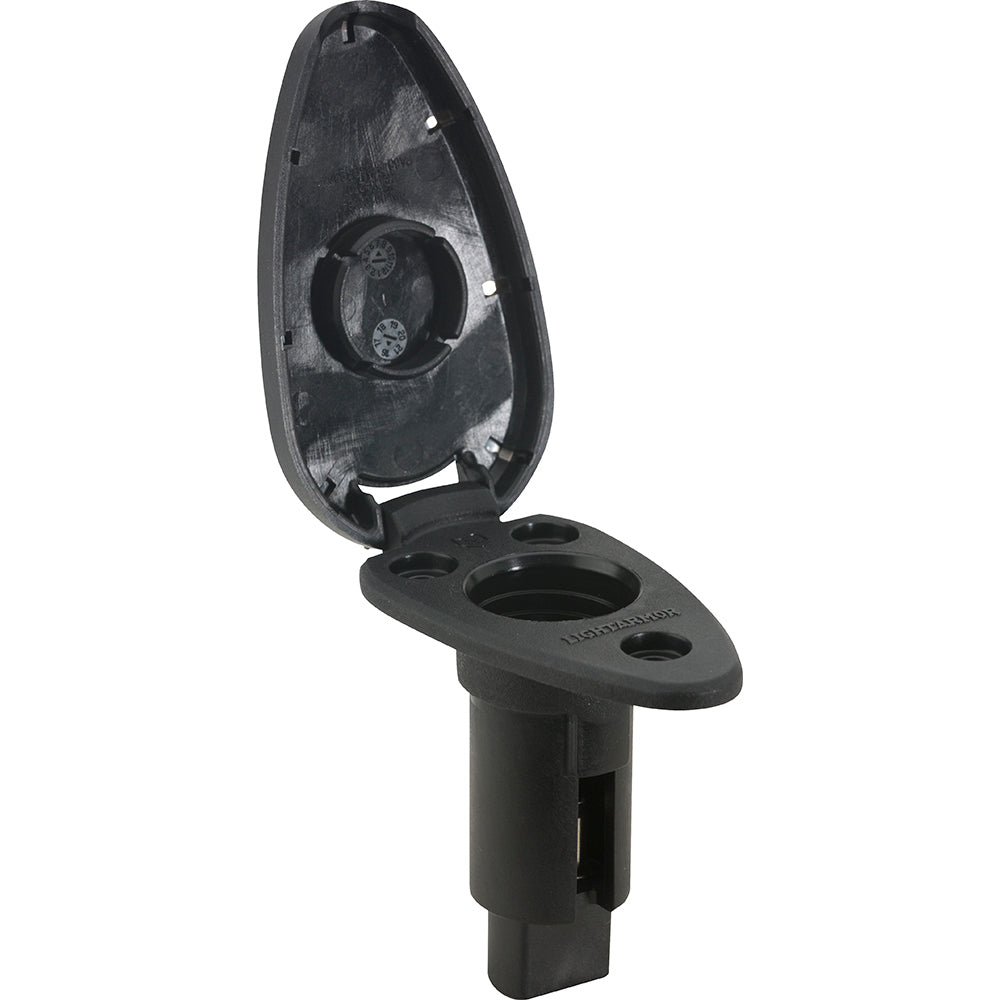Attwood LightArmor Plug-In Base – 2 Pin – Black – Teardrop [910T2PB-7] Discount