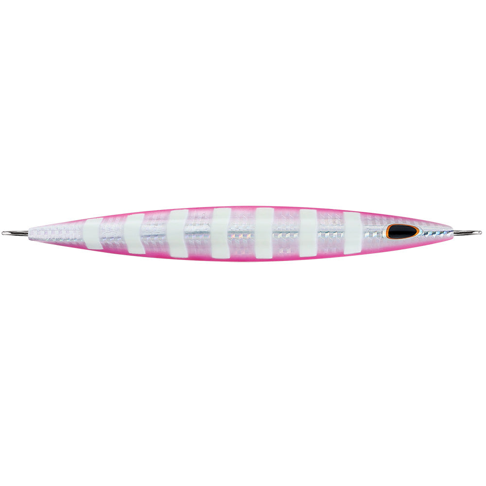 Williamson Kensaki 220 Jig – 6.75″ – 7.75oz – Silver Pink Zebra [KSJ220SPZ] Hot on Sale
