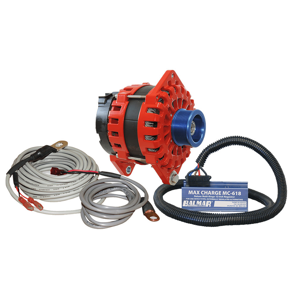 Balmar Alternator 250 AMP Kit 12V 3.15″ Dual Foot Saddle J10 Pulley Regulator  Temp Sensor [XT-DF-250-J10-KIT] Online