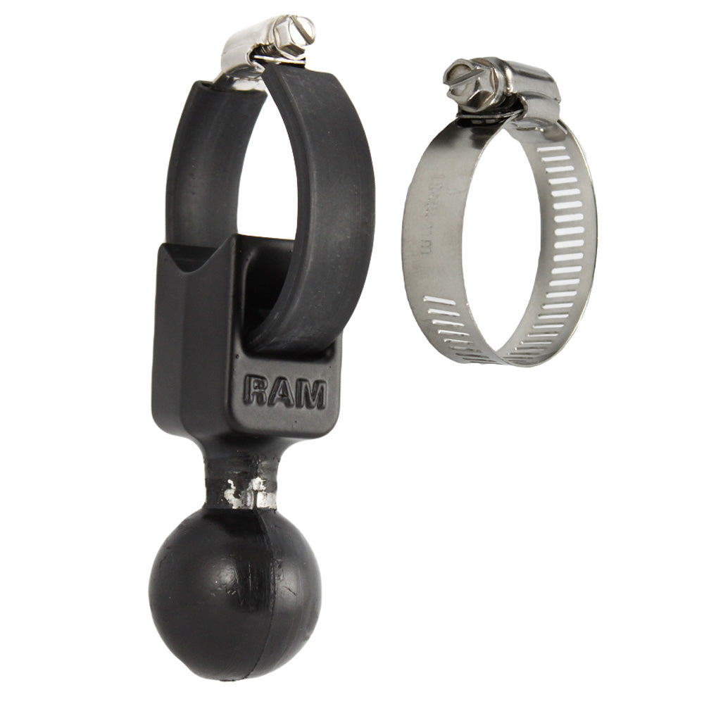 RAM Mount 1.5″ Ball Base w/Strap 0.5″ – 2″ Diameter [RAM-108BU] Online Hot Sale