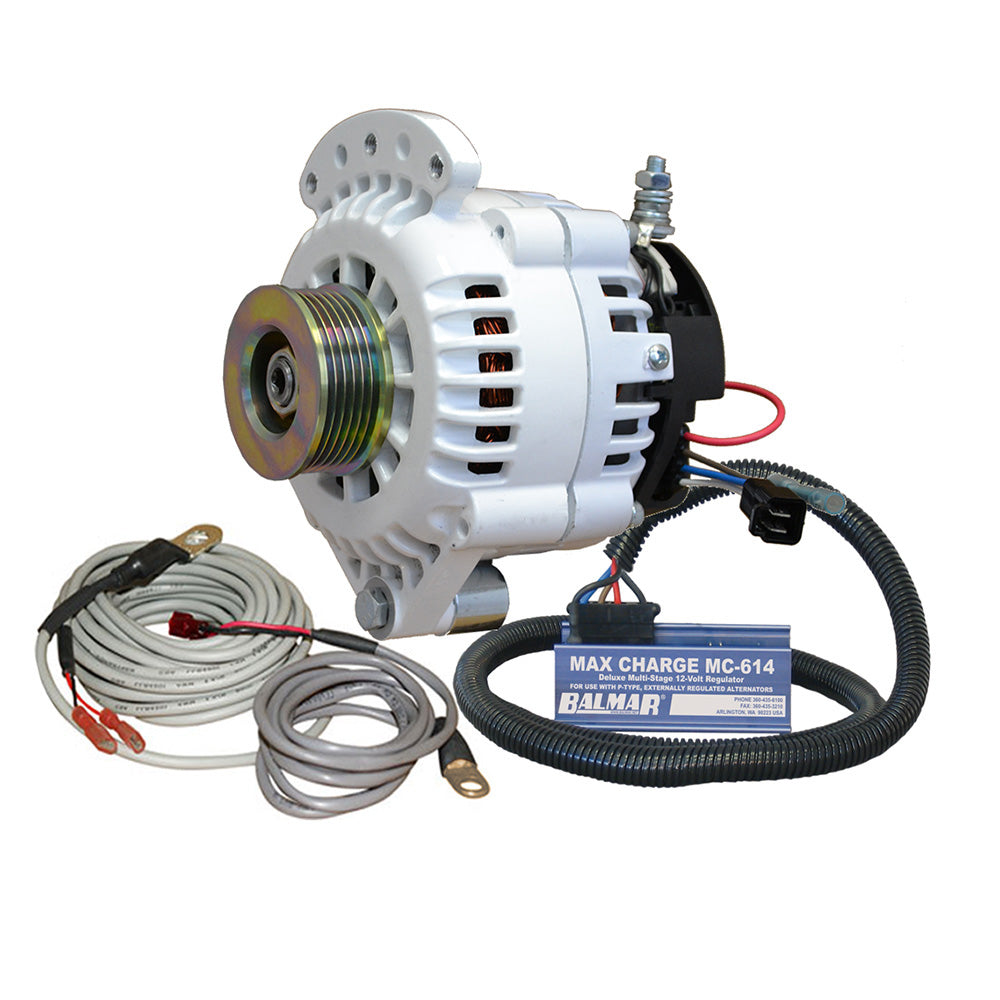 Balmar Alternator 100 AMP Kit 12V 1-2″ Single Foot Spindle Mount K6 Pulley Regulator  Temp Sensor [621-VUP-MC-100-K6] Online Hot Sale