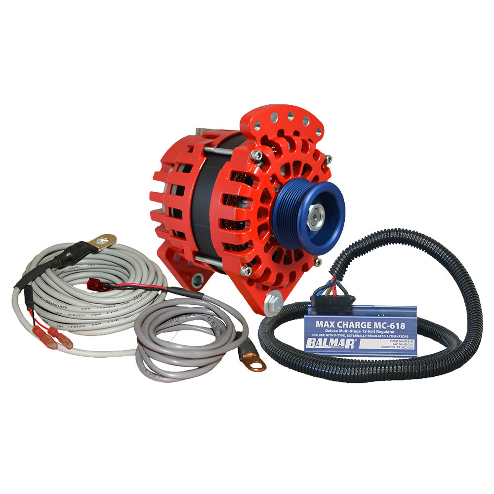 Balmar Alternator 170 AMP Kit 12V 3.15″ Dual Foot Saddle J10 Pulley Regulator  Temp Sensor [XT-CR-170-J10-KIT] Online Sale
