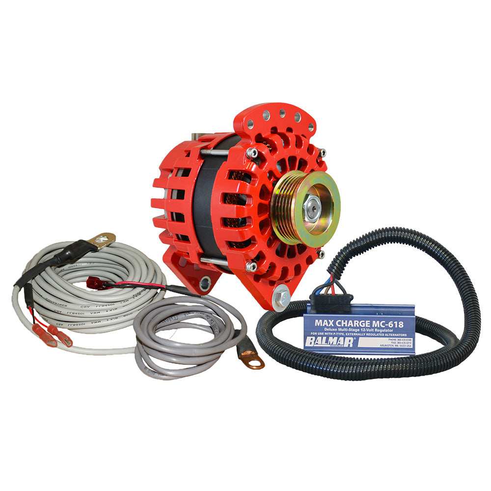 Balmar Alternator 170 AMP Kit 12V 3.15″ Dual Foot Saddle K6 Pulley Regulator  Temp Sensor [XT-CR-170-K6-KIT] Online Sale