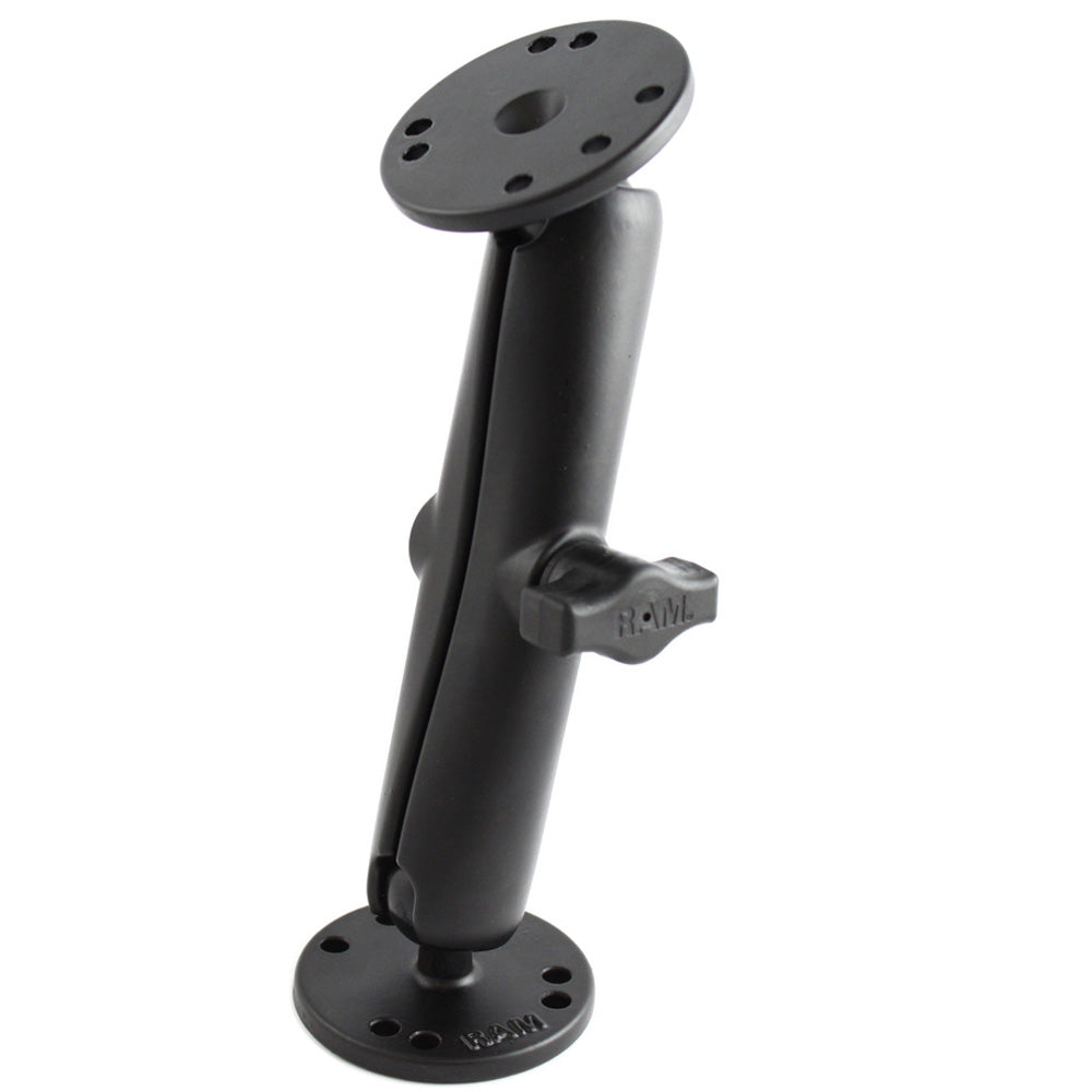RAM Mount 1″ Diameter Ball Mount w/Long Double Socket Arm & 2/2.5″ Round Bases – AMPS Hole Pattern (7-5/16″ Length) [RAM-B-101U-C] Online Sale