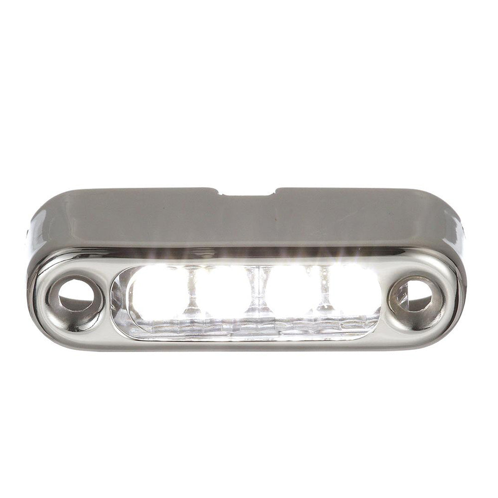 Attwood White LED Micro Light w/Stainless Steel Bezel  Vertical Mount [6350W7] Fashion