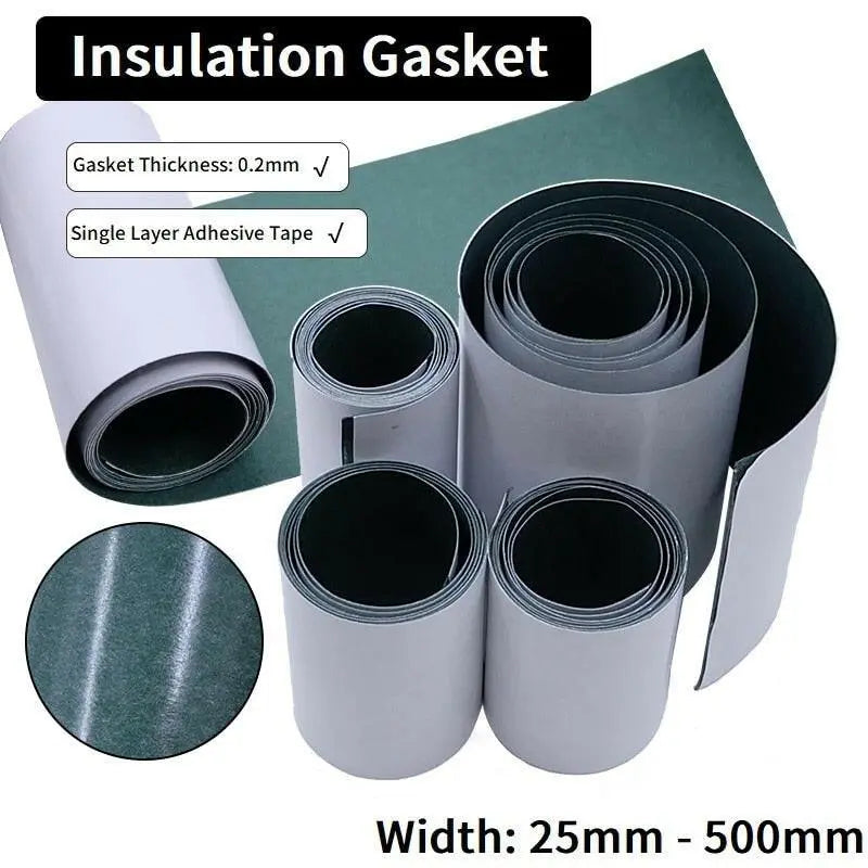 1/3/5M 18650 Battery Insulation Gasket Barley Paper Li-ion Pack Cell Adhesive Glue Fish Tape Warp Electrode Insulated Pads on Sale