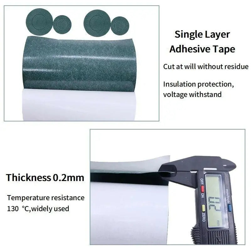 1/3/5M 18650 Battery Insulation Gasket Barley Paper Li-ion Pack Cell Adhesive Glue Fish Tape Warp Electrode Insulated Pads on Sale