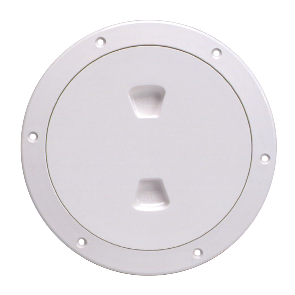 Beckson 6″ Smooth Center Screw-Out Deck Plate – White [DP60-W] Hot on Sale
