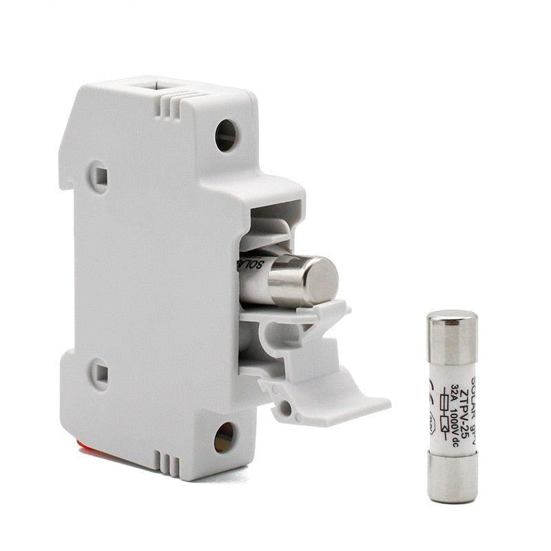 1 Set Parallel Fuse Holder 10*38mm High Voltage Solar PV1000V Fuses 3A To 30A Hot on Sale