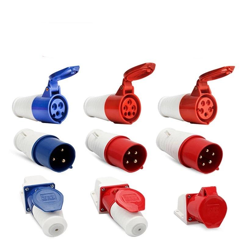 1 Set Industrial Plug and Socket 3P/4P/5P IP44 Waterproof Electrical Connector Online