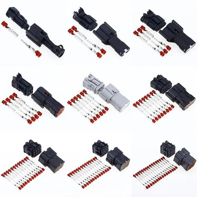 1 sets 1/2/3/4/6/8/12/14/16 Pin Way Waterproof Wire Connector Plug Car Auto Sealed Electrical Set Car Truck connect Discount