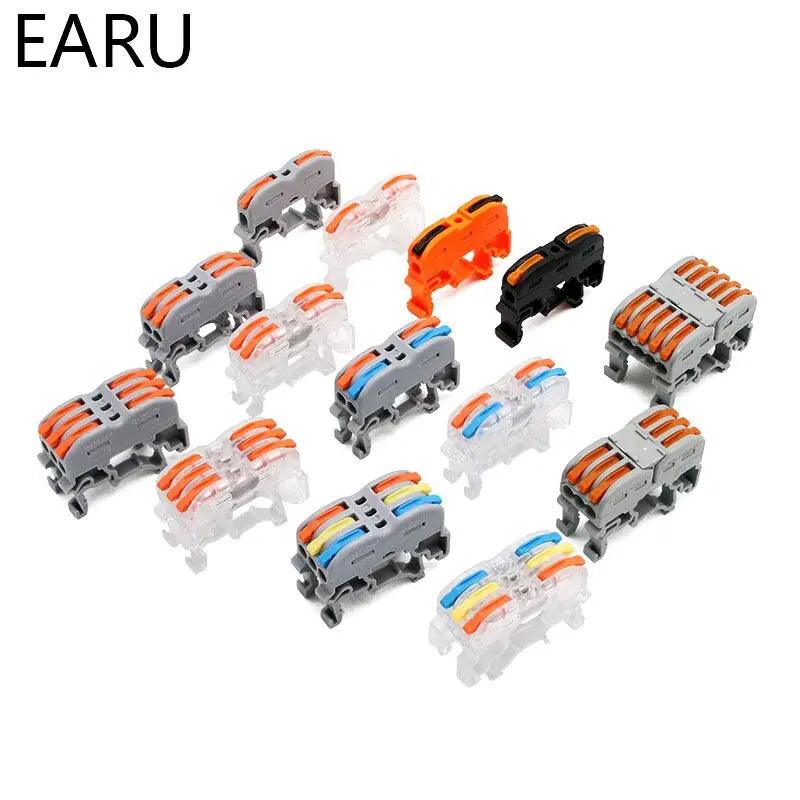 1/2/3/5P Din Rail Type Quick Fast Cable Wiring Connection Terminal Hot on Sale