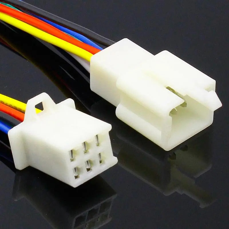 1 Kit 6 Pin Way Electrical Wire Connector Plug Set auto connectors with cable/total length 21CM Online now