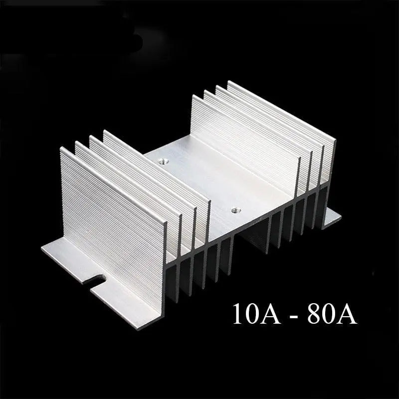 1 pcs W shape Aluminum Single Phase Solid State Relay SSR Heat Sink Base Small Type Heat for 10A to 80A Radiator Wholesale Hot Discount