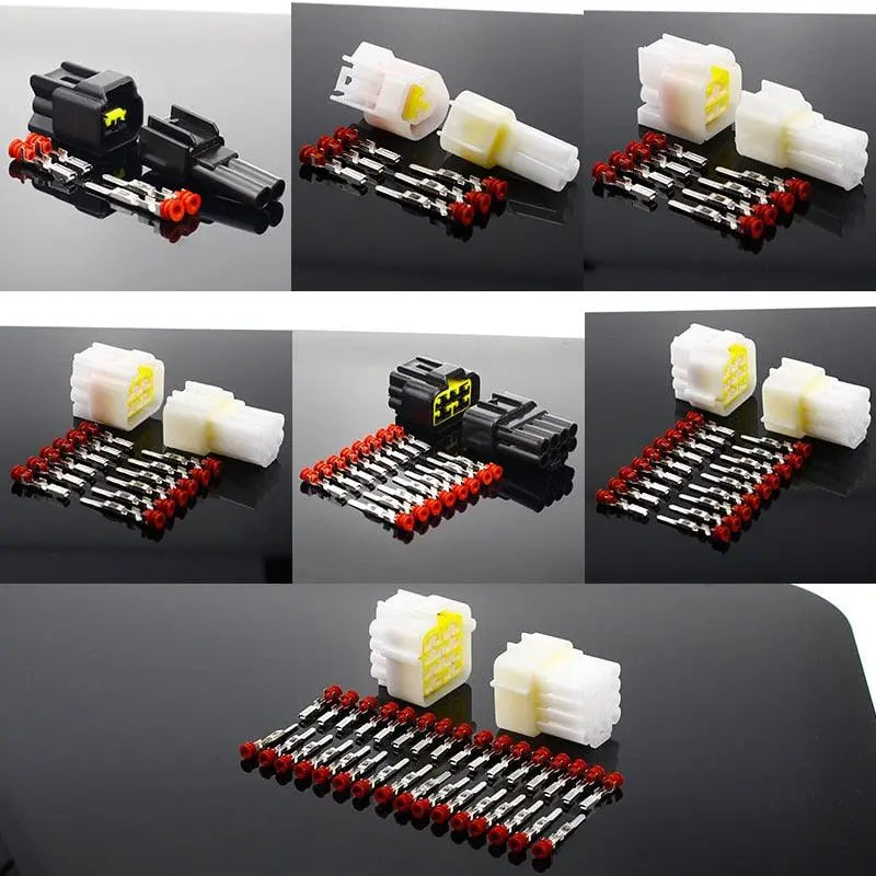 1 sets 2/3/4/6/8/9/16 Pin Way Waterproof Wire Connector Plug Car Auto Sealed Electrical Set Car Truck connect Sale