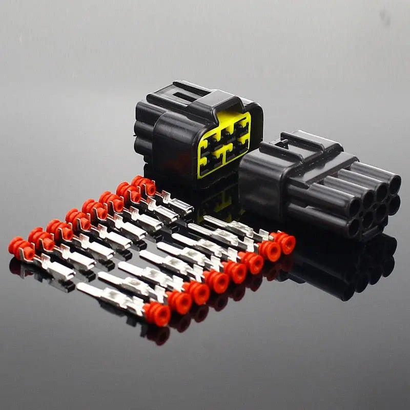 1 sets 2/3/4/6/8/9/16 Pin Way Waterproof Wire Connector Plug Car Auto Sealed Electrical Set Car Truck connect Sale