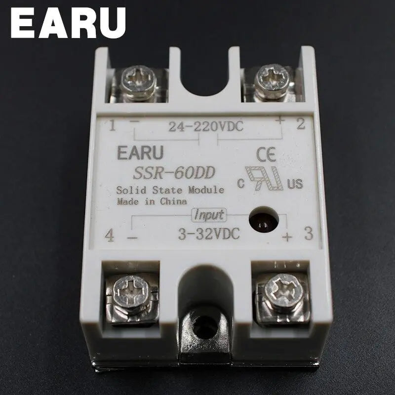 1 pcs Solid State Relay SSR-60DD 60A 3-32V DC Input TO 24-220V DC Online Sale