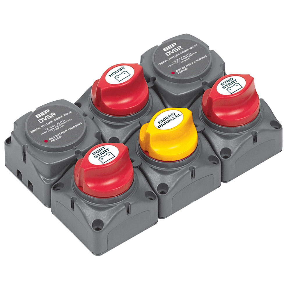 BEP Battery Distribution Cluster f/Twin Outboard Engines w/Three Battery Banks [717-140A-DVSR] Online