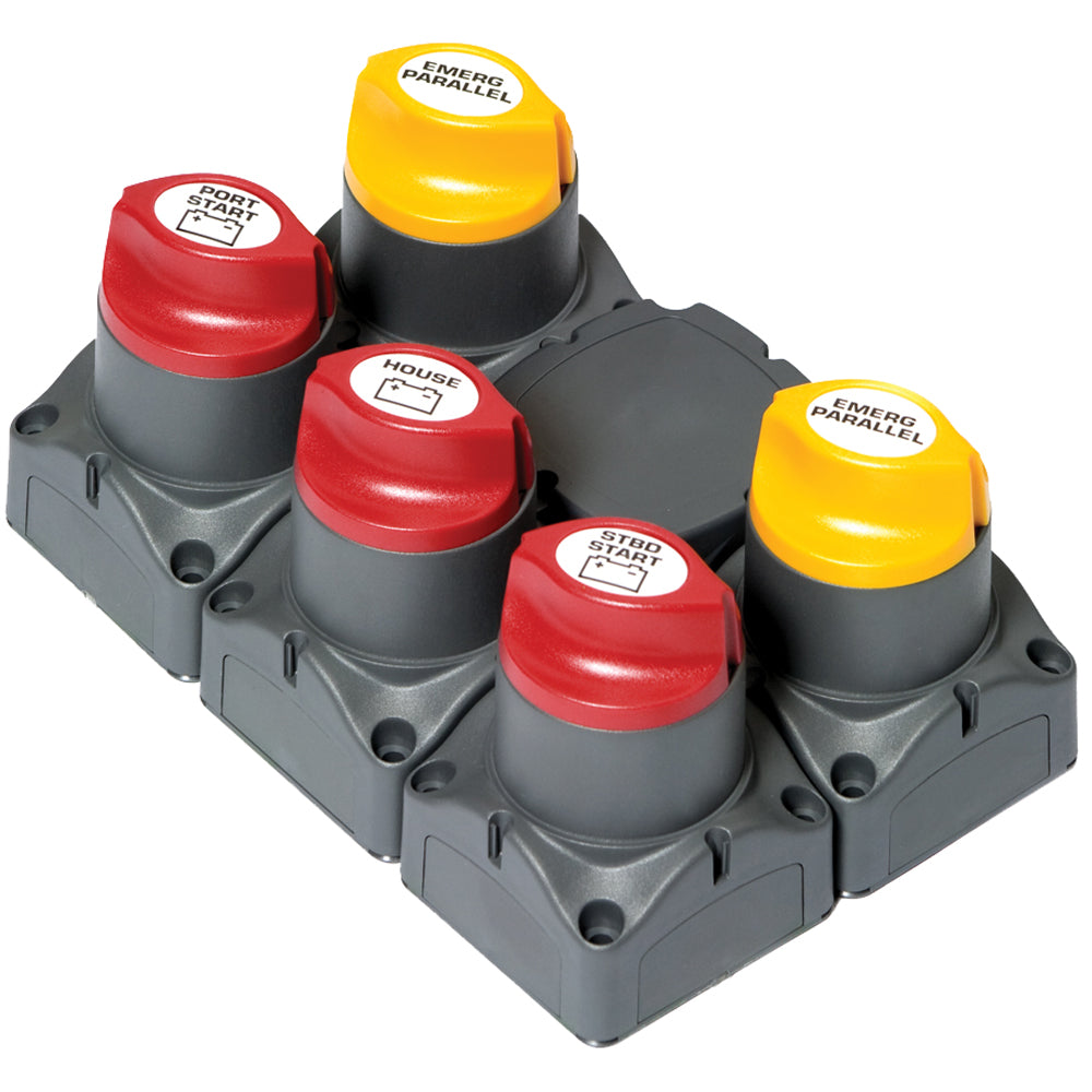 BEP Battery Distribution Cluster f/Twin Outboard Engines w/Three Battery Banks w/Motorized VSR [80-716-0018-00] Online now