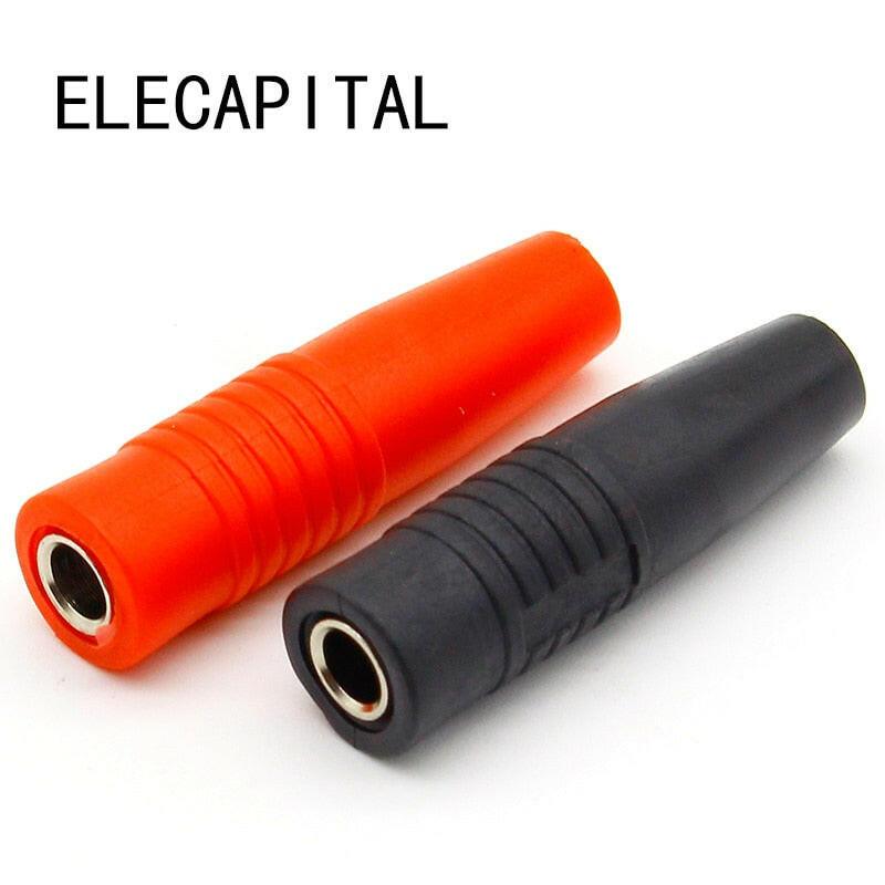 10Pcs Brass 4mm Banana Female Insulated Jack Plug Wire Solder Connector Fashion