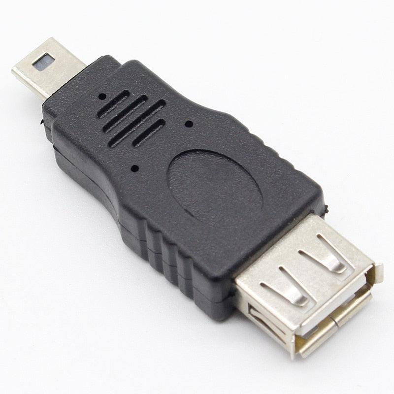 10Pcs OTG 5pin F/M Mini Changer Adapter Converter USB Male to Female Micro USB Adapter USB Gadgets Supply