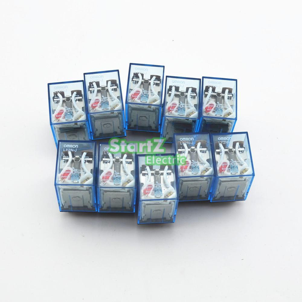 10Pcs LY2NJ DC12V Mini Power Relay 10A 8PIN Coil DPDT Online now