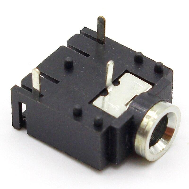 10pcs 3 Pin 3.5mm Audio Jack Socket PCB Panel Mount for Headphone With Nut PJ-324M on Sale