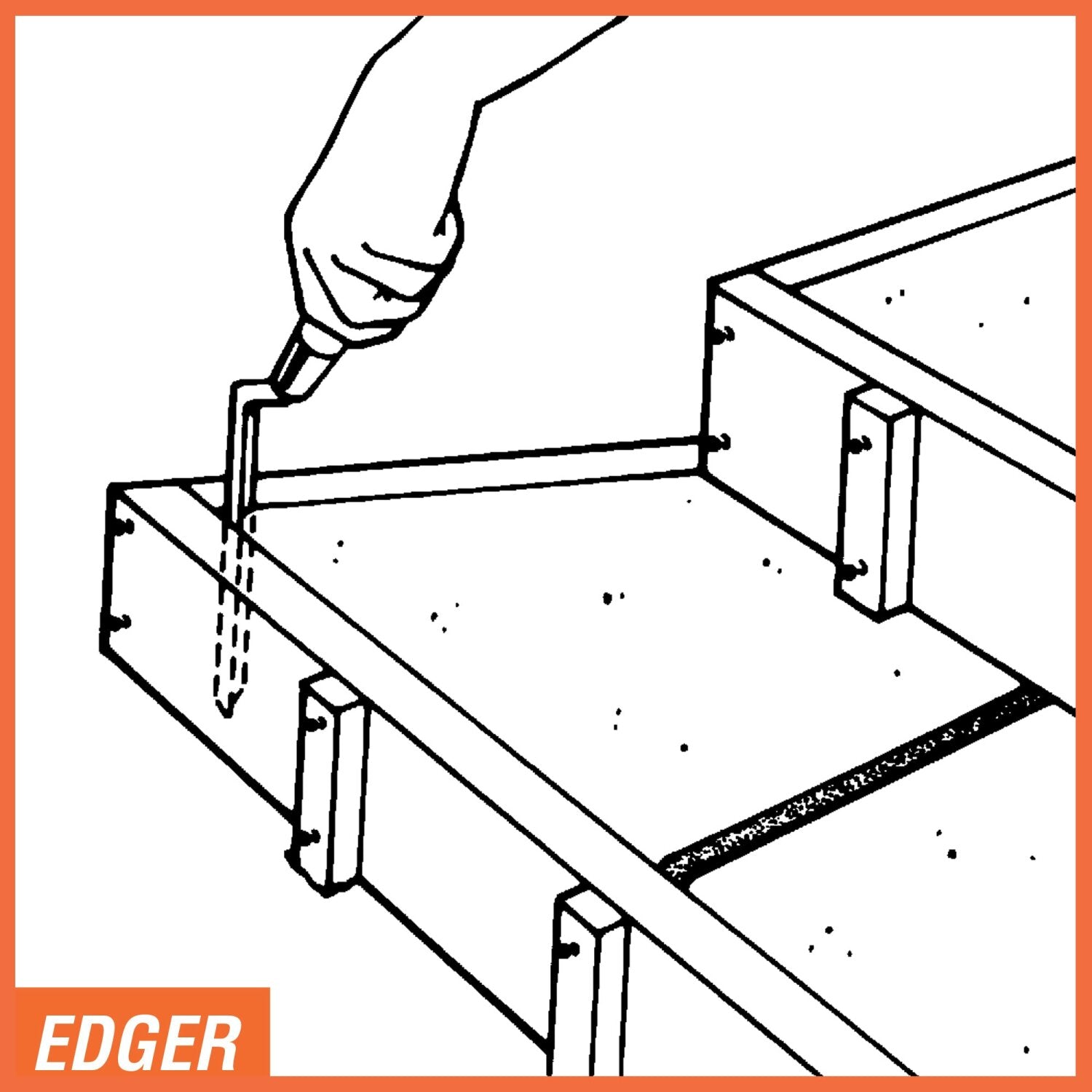 Kraft Tool CF002 Step-Saver Vertical Edger 10″ L x 1/2″ R Sale