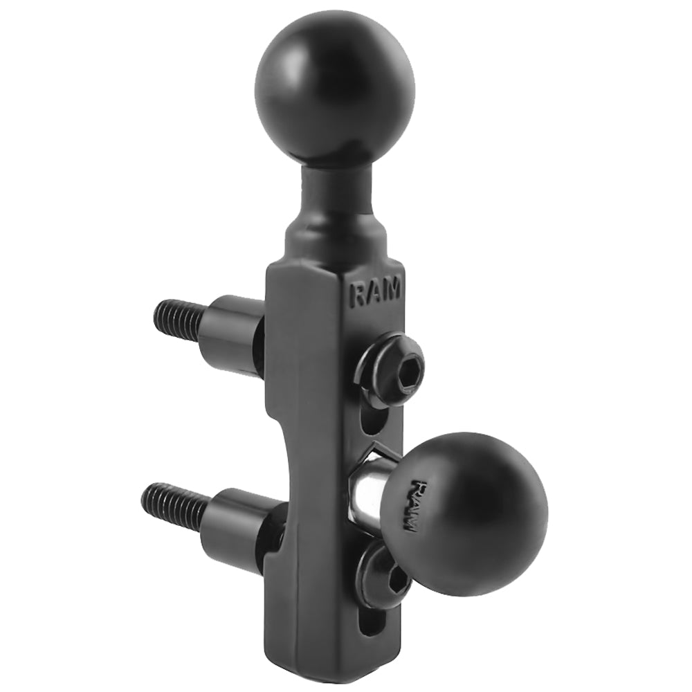 RAM Mount Motorcycle Brake/Clutch Reservoir Base w/2 1″ Balls [RAM-B-309-2U] Online now