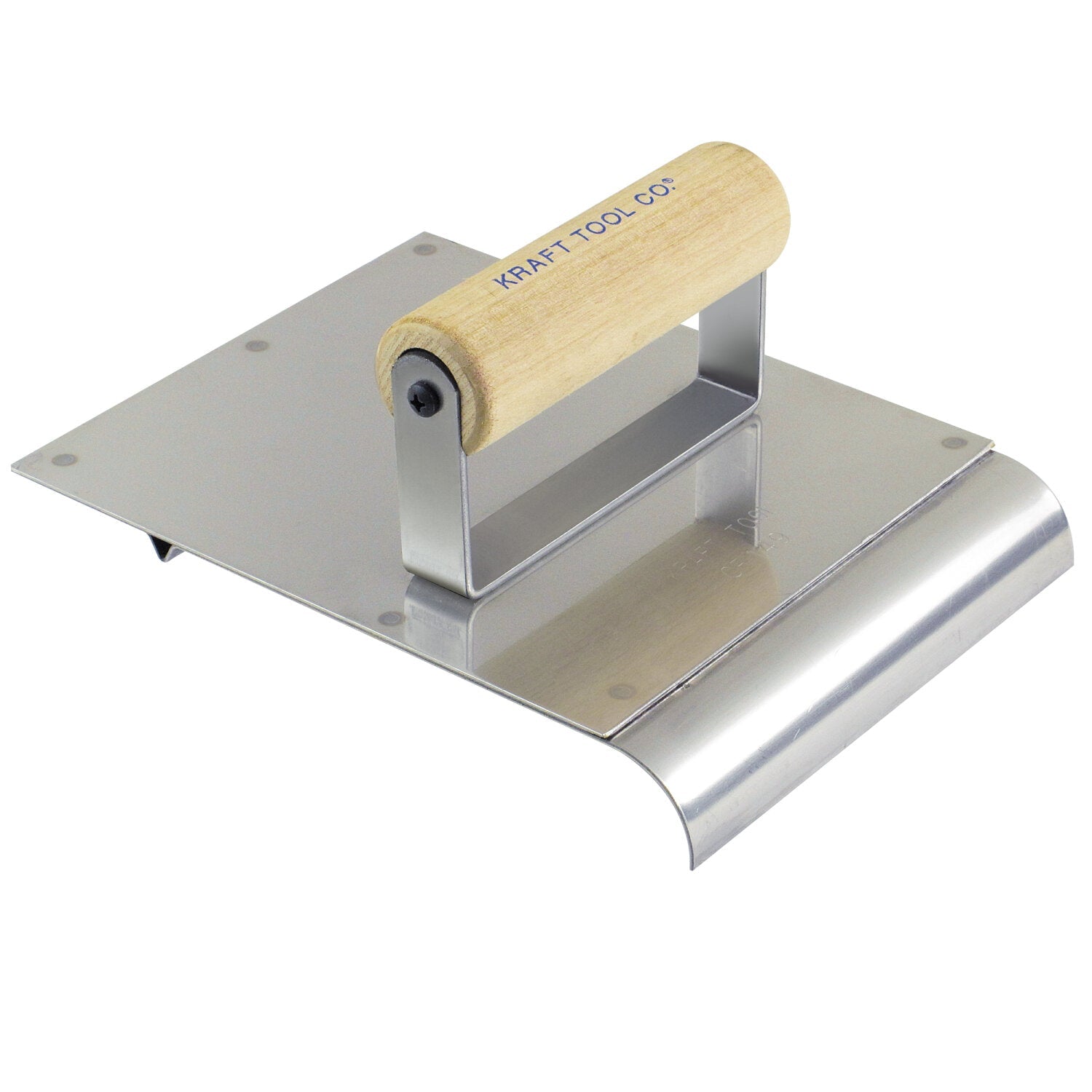 Kraft Tool CF045 6″ x 12″ Stainless Steel Hand Edger/Groover 3/4″R 1/4″Bit with Wood Handle Online Sale